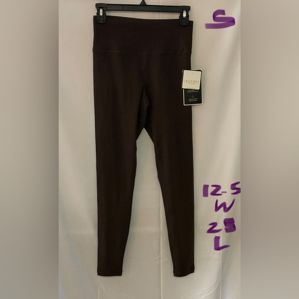 Laundry By Shelli Segal Dark Brown Leggings